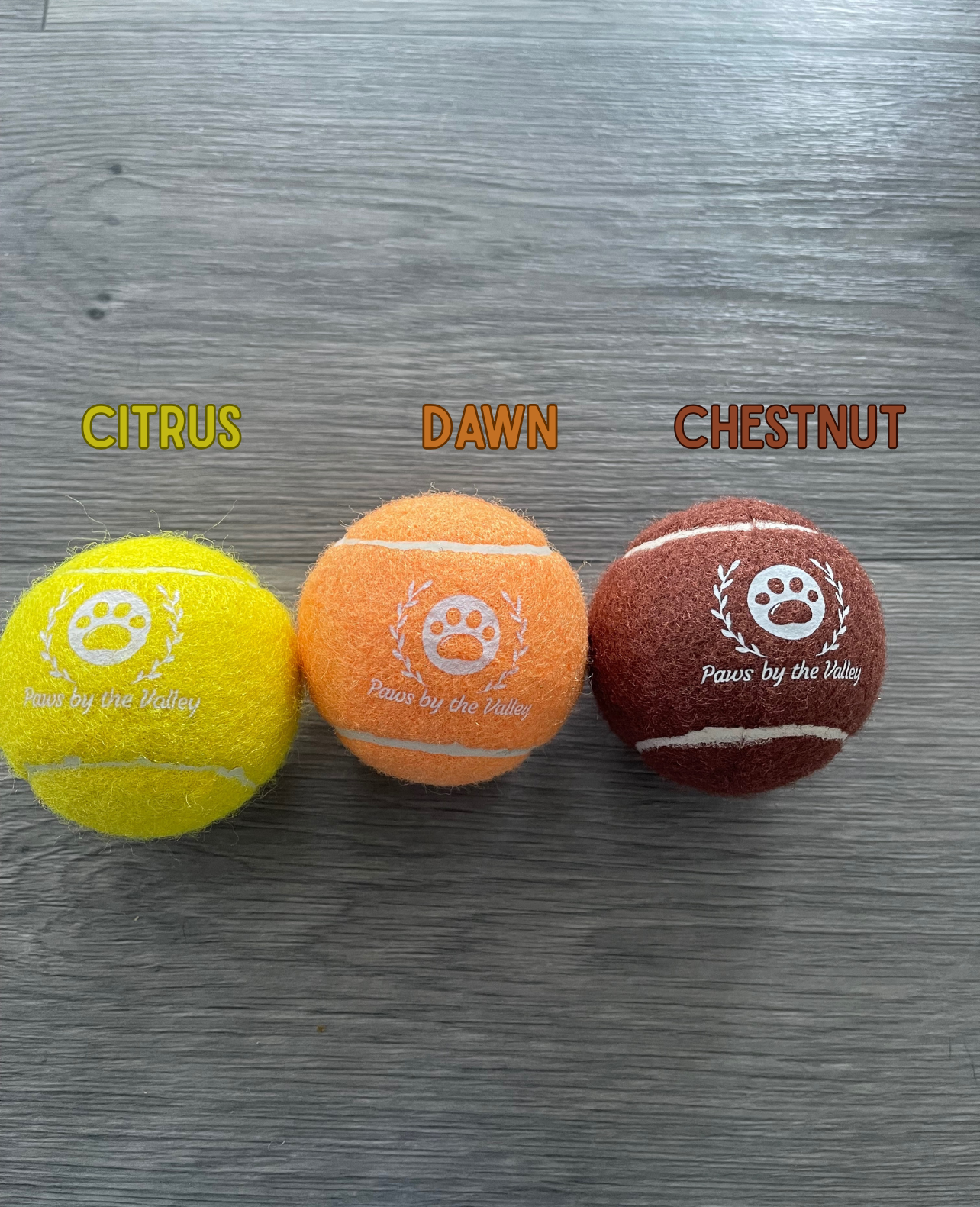 Dog Tennis Ball - Dawn (Orange)